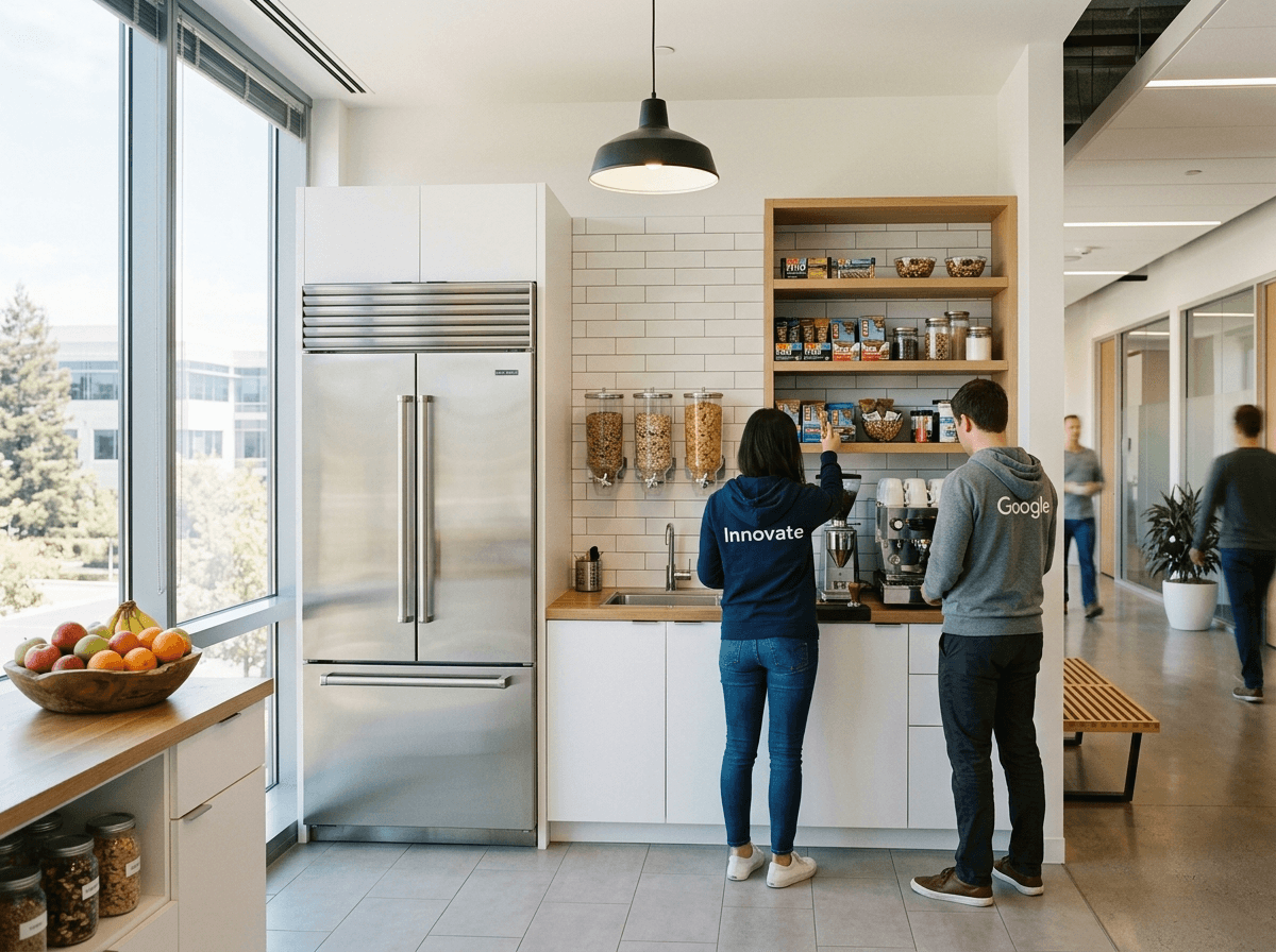 실리콘밸리 IT 기업의 오픈형 마이크로 키친