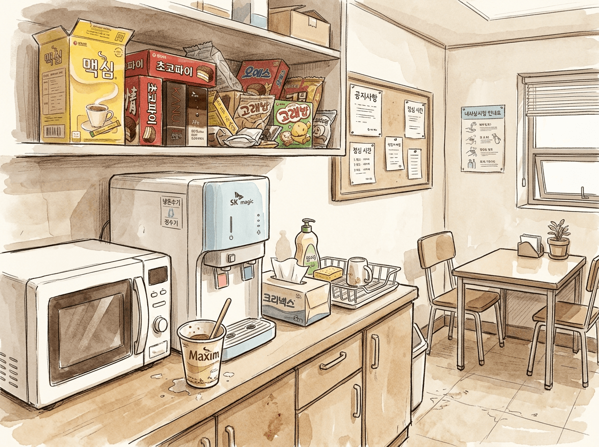 한국 중소기업 사무실 탕비실