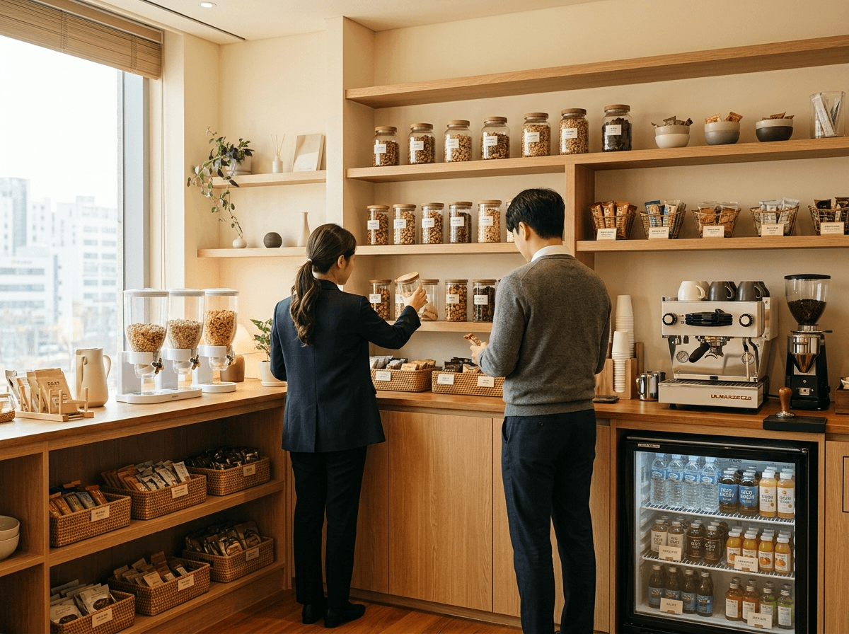 프리미엄 사무실 간식 코너