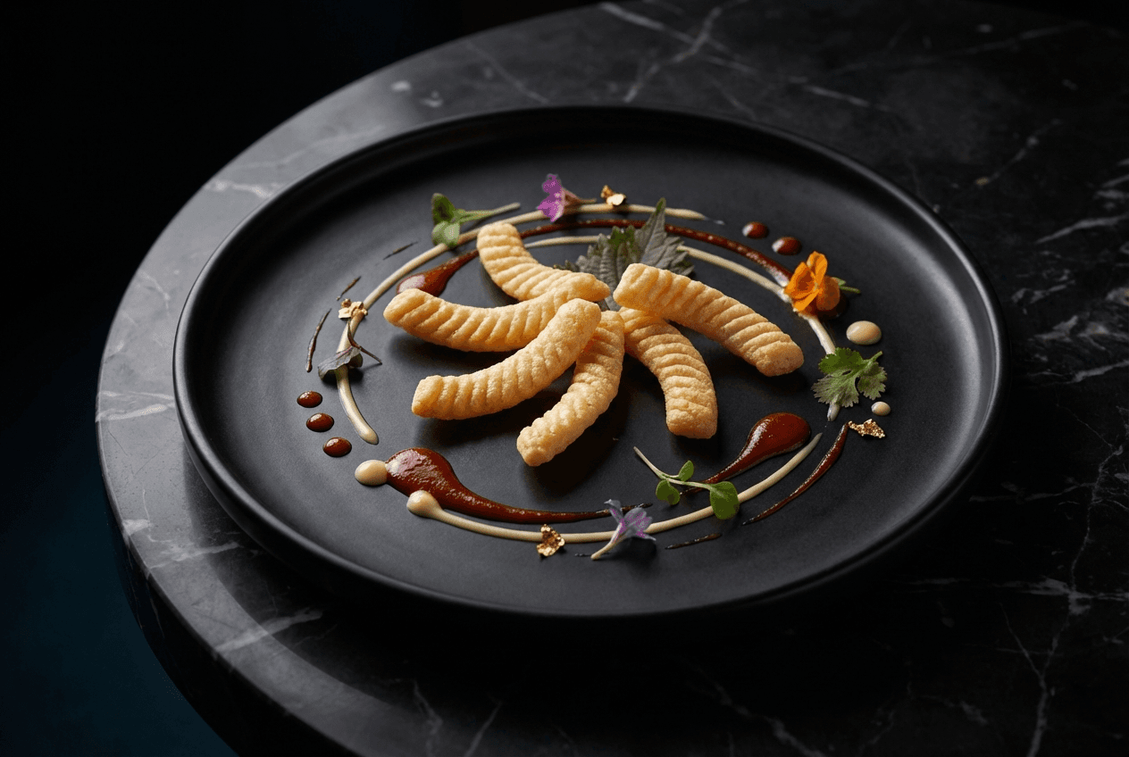 새우깡 미슐랭 스타일 파인다이닝 플레이팅